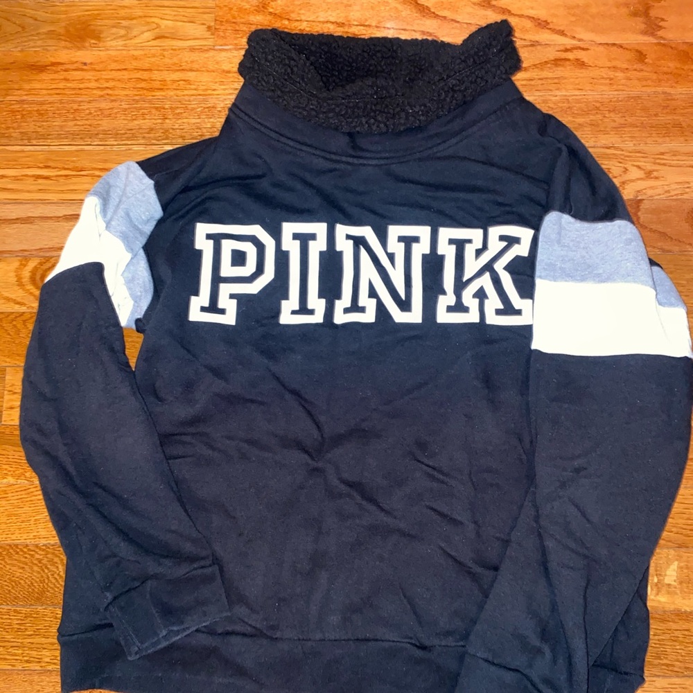 Victoria’s Secret pink Sherpa cowl neck